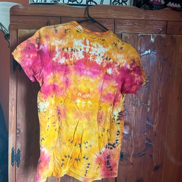 Grateful Dead Steal Your Face Hand Tie Dyed T Shirt - Picture 4 of 4
